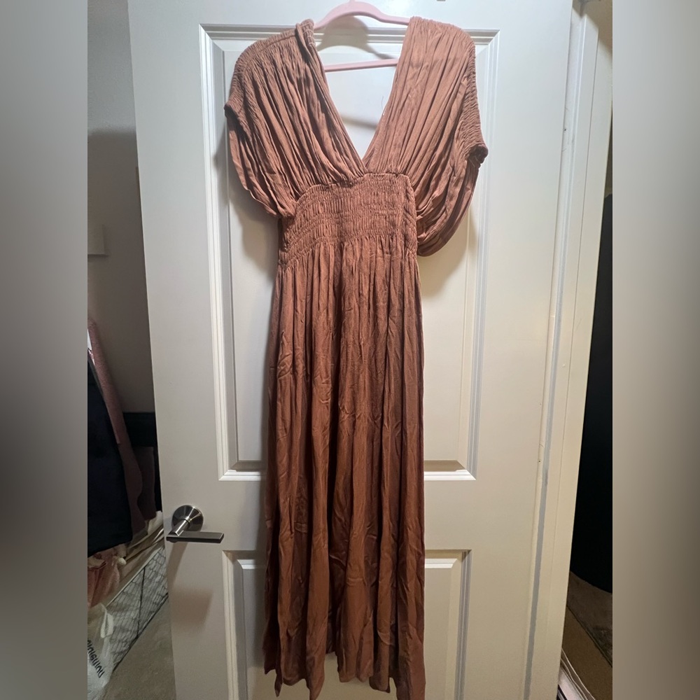 Chic Tan Maxi Dress